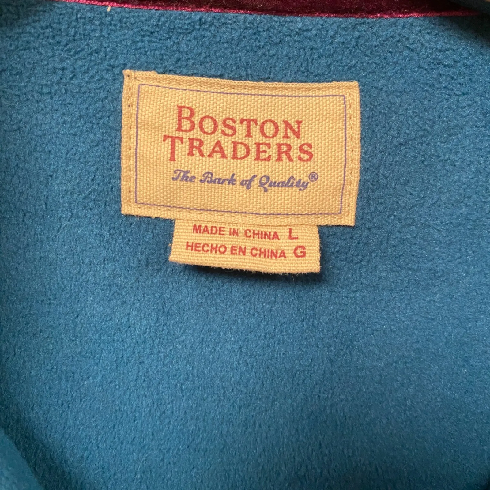 Boston Traders Blue Chevron Knit Full Zip Lined Jacket Womens Size L Outerwear - Image 2