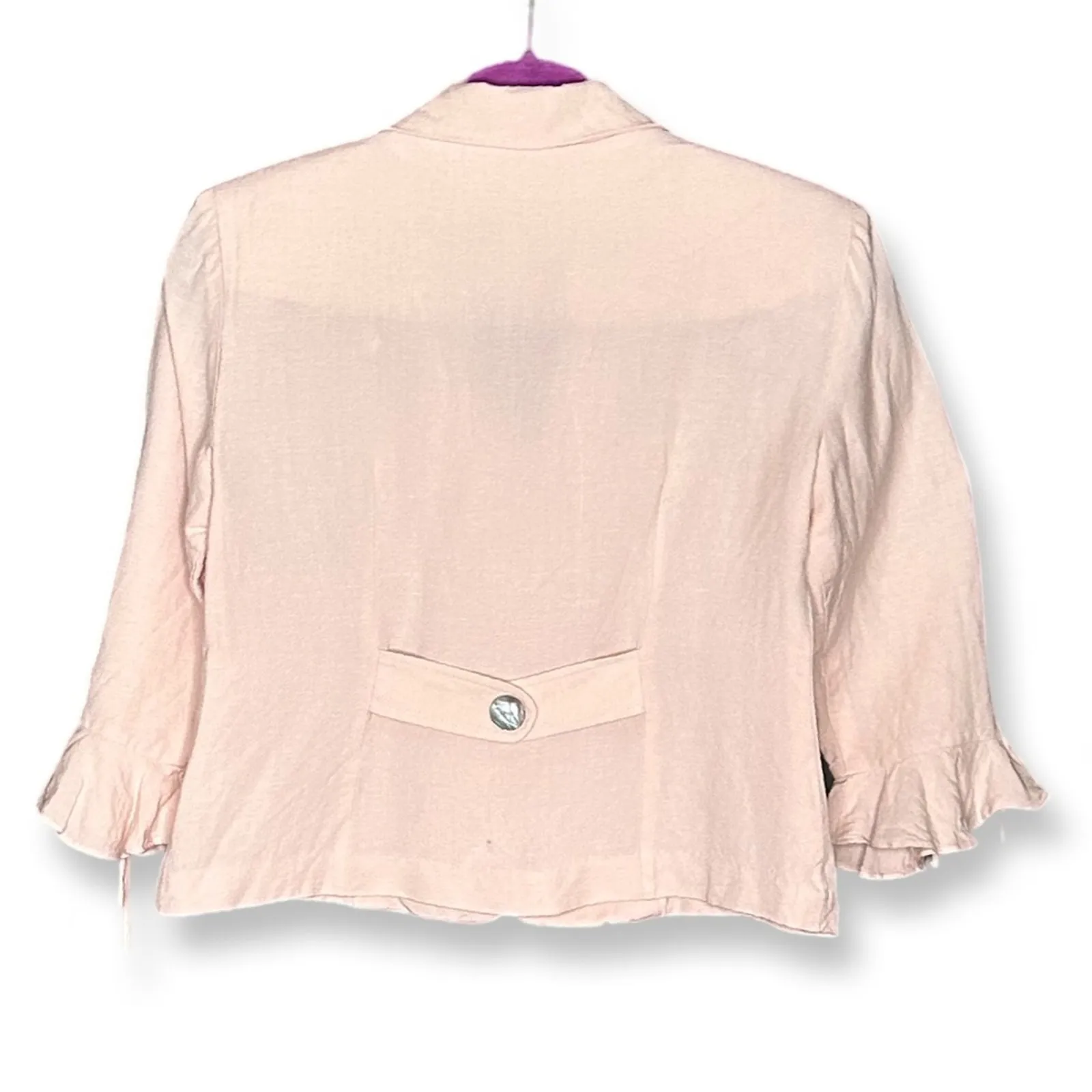 Jessica Howard Petite Vintage Light Pink Linen Blouse And Dress - Image 6