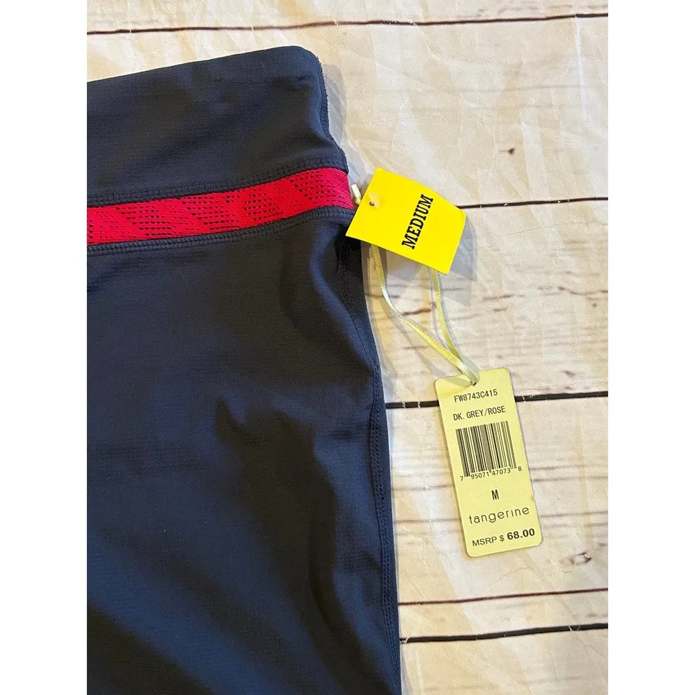 Tangerine Athletic Workout Active Leggings Size Medium Grey Pink - Image 93