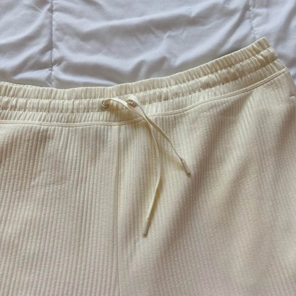 NWT DSG Womens Size XL Pants Cream High Rise Woven Everyday Jogger Pant White - Image 3