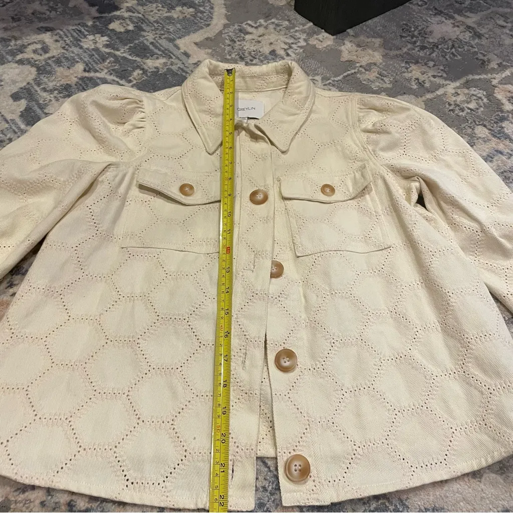 Greylin  Cream Utility Jacket - Image 4