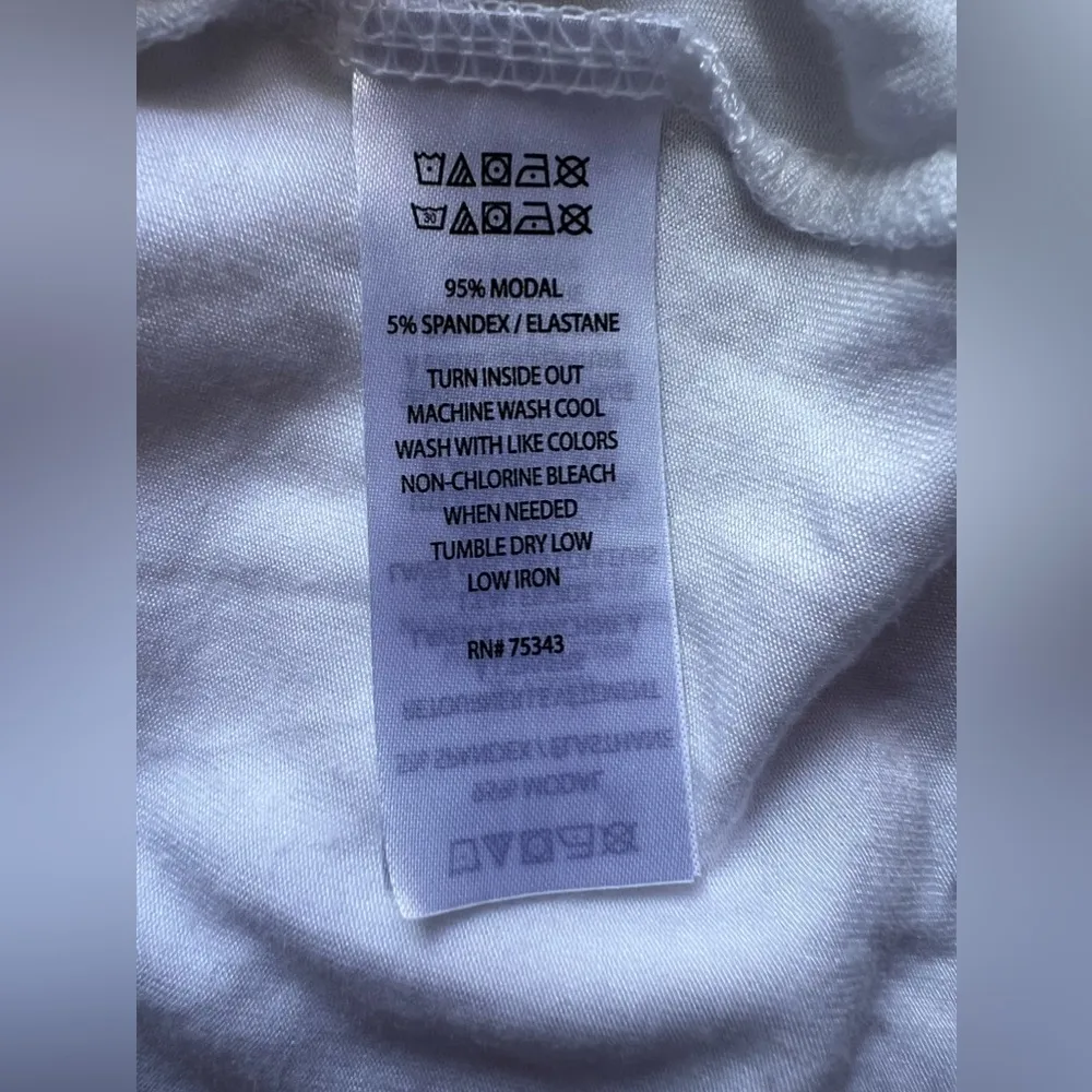 Paraphrase Long Sleeve Tunic Tee PARAPHRASE Women White PulloverT-Shirt Size M - Image 15