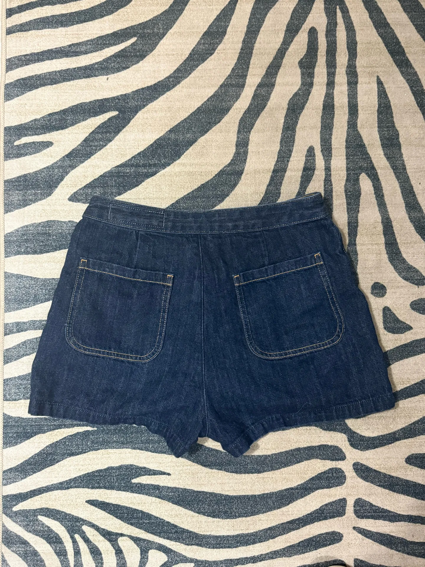 Rag and bone high waist tie up jean shorts  - Image 2