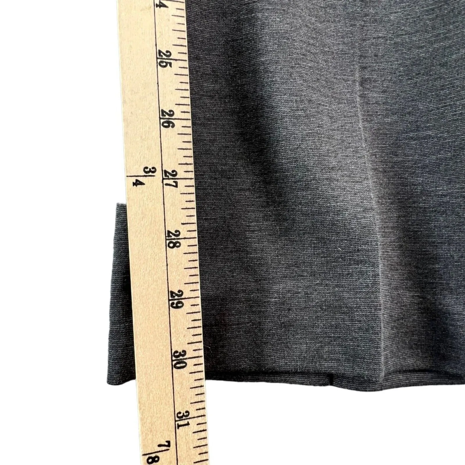 Lane Bryant Womens Pants Gray Comfort Stretch Zipper Detail Career Size 16 - Image 7