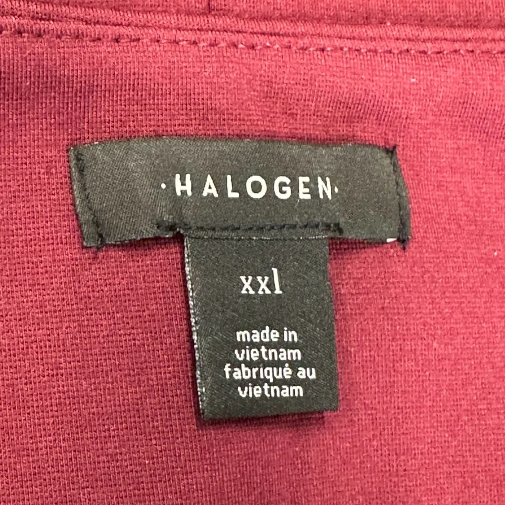 Halogen | NWT | XXL | Burgundy Field Ponte-Knit Stretchy Pull-On Pencil Skirt - Image 4