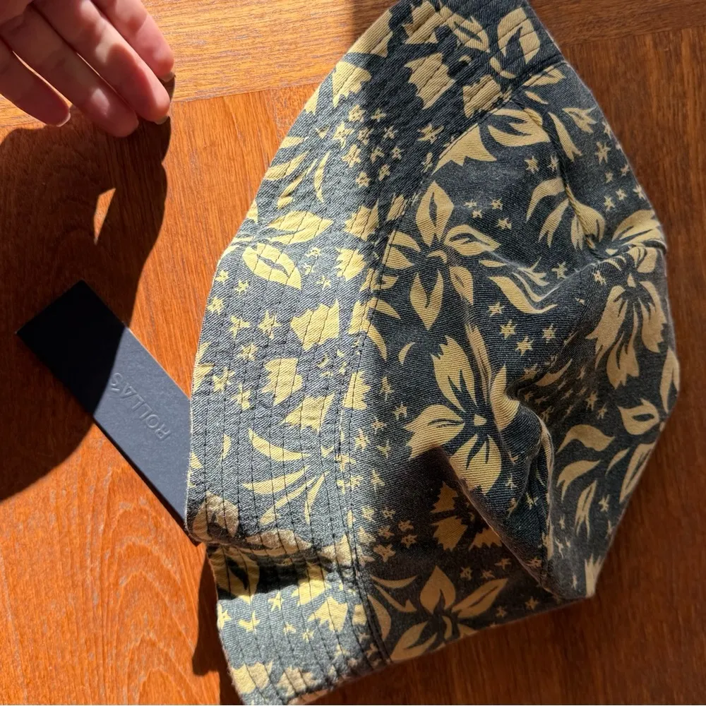 Rolla's Floral Bucket Hat Black - Image 3