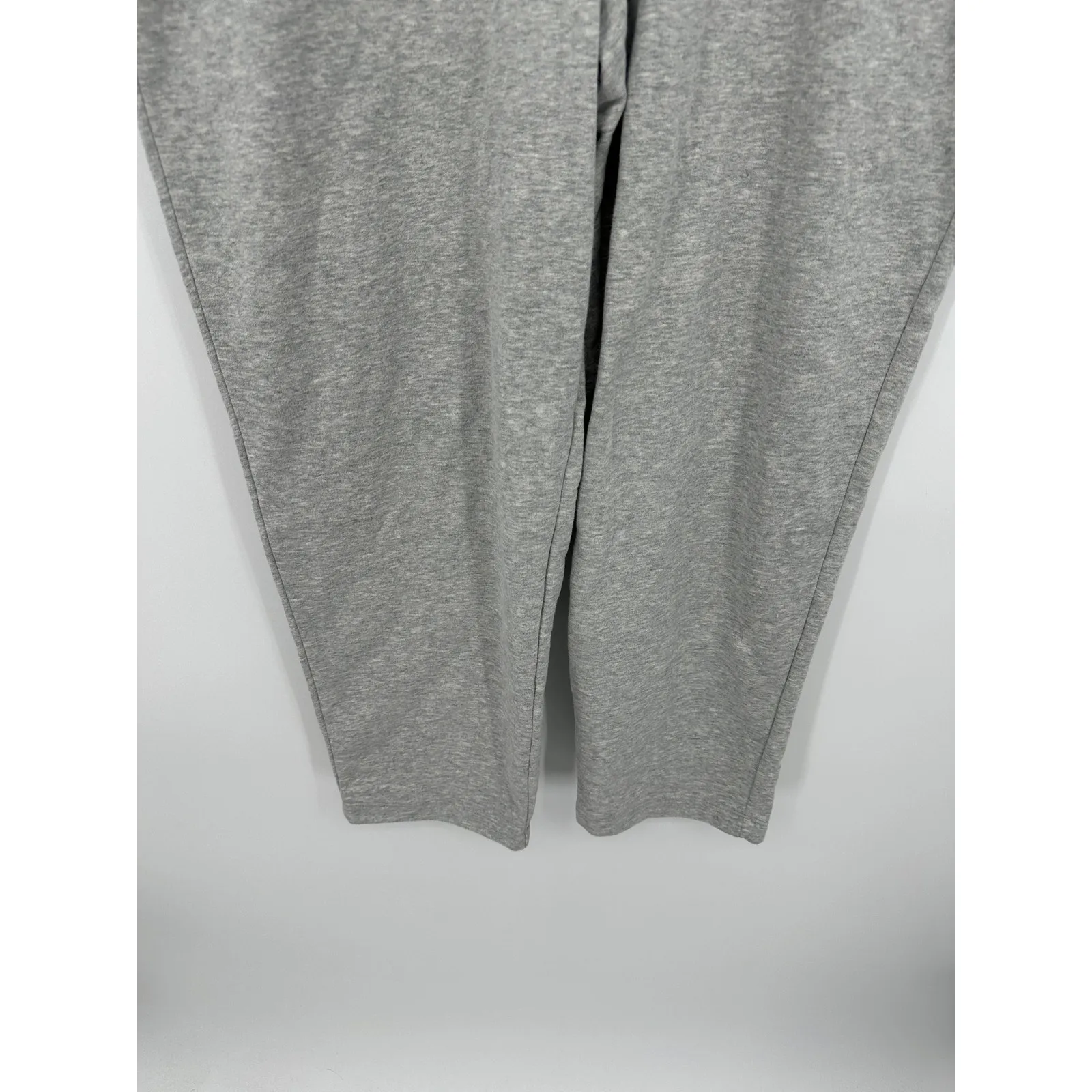 Lands' End Serious Sweatpants Women XL Gray Knit Straight Leg Stretch Waist NWT - Image 3