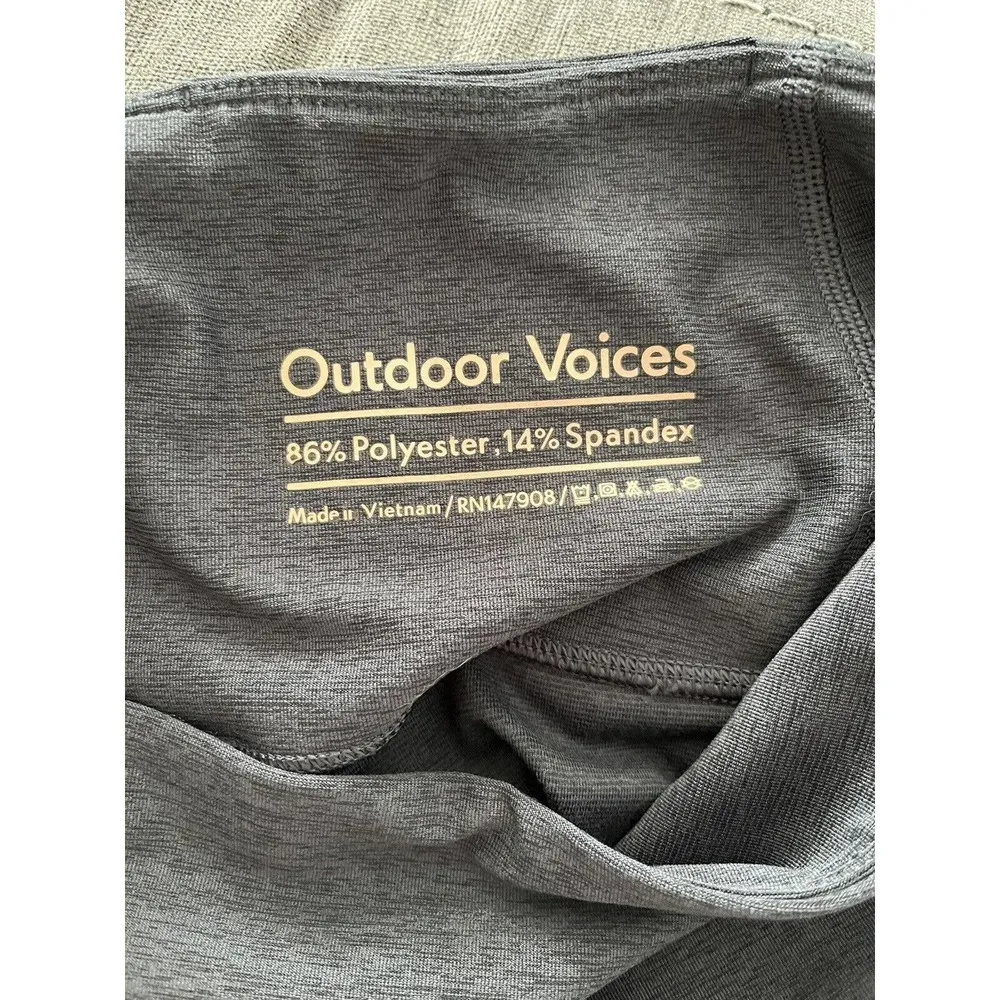 Outdoor Voices Dark Grey ESPN High Rise 7/8 Athletic Yoga Leggings Size Small - Image 5