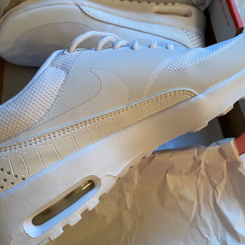 Nike White AirMax Thea Sneakers - Image 3