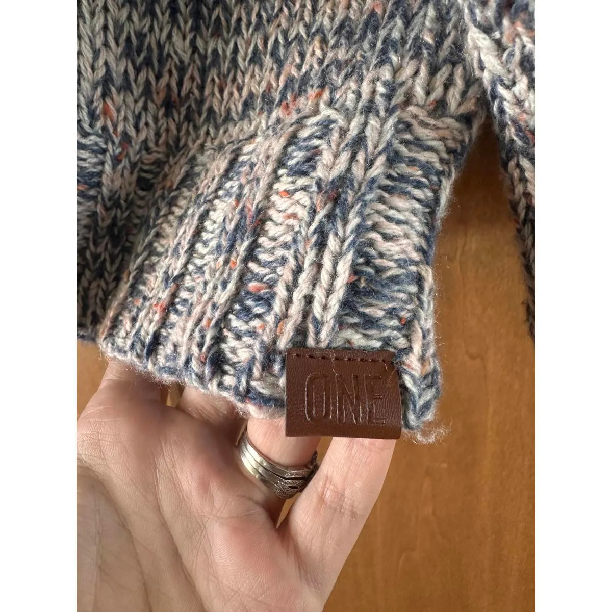 One Teaspoon Hackney Knit Oversized Marled Sweater Wool Blend Women’s Medium - Image 6