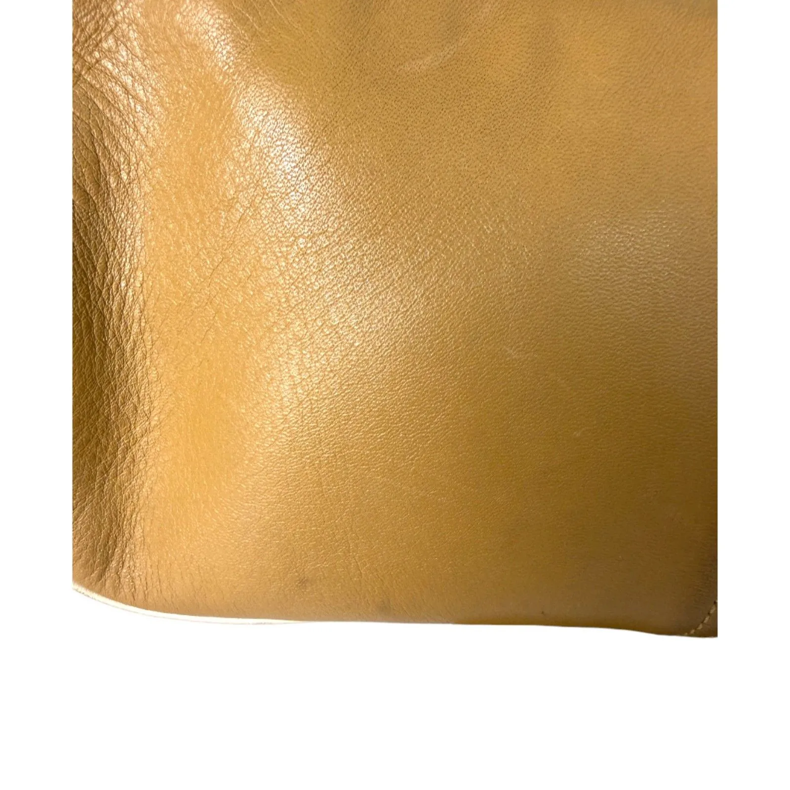 Coach 4447 Hamptons Leather Demi Shoulder Hobo Bag Vintage Brown Cream - Image 9