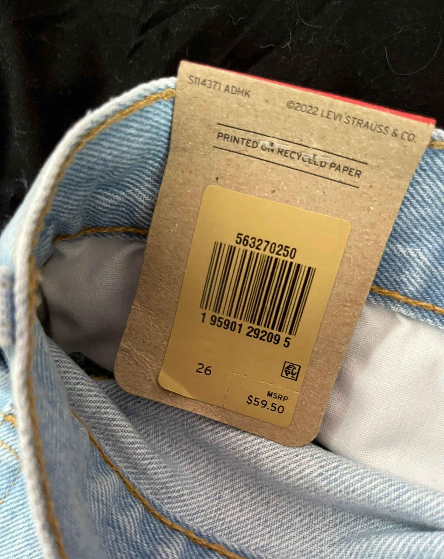 Levi’s 501 High-Waisted Denim Shorts - Image 4