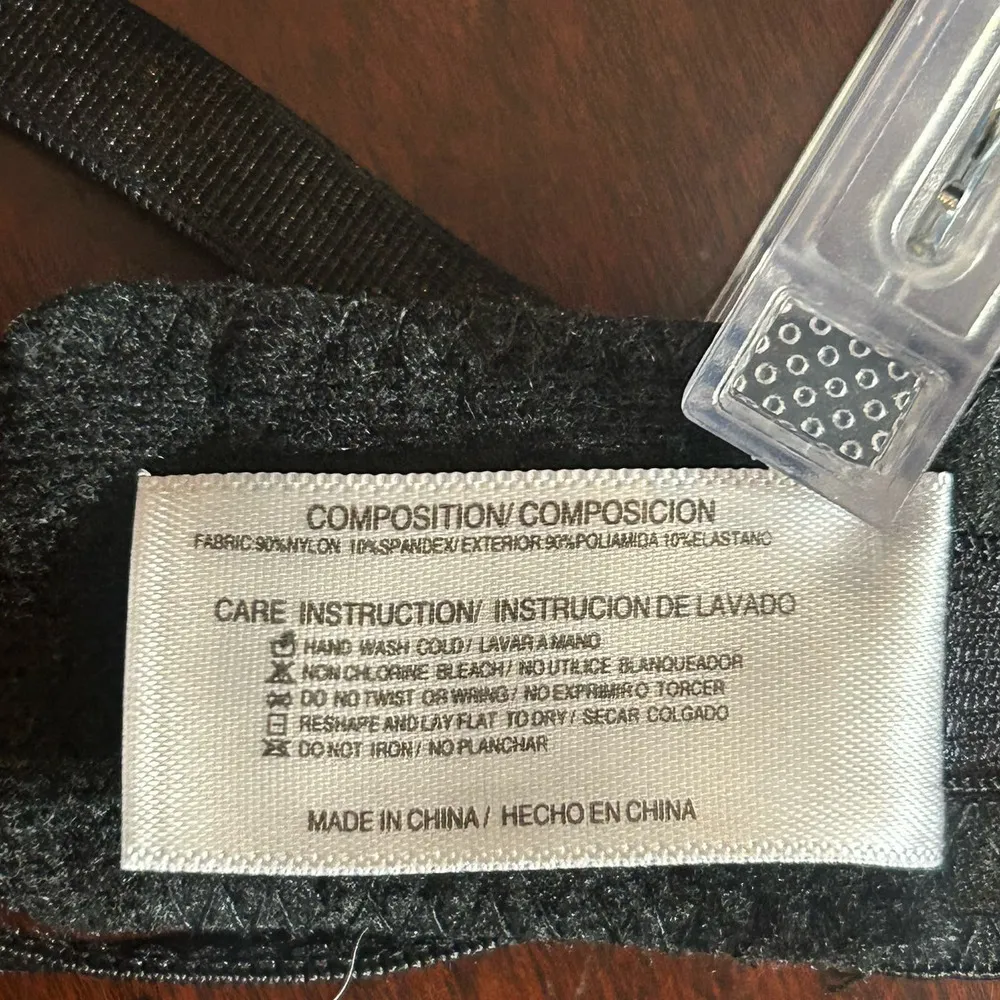 Hers by Herman Bra Women 32B Black Blue Lace Stripe Padded Underwire Push Up NEW Size undefined - Image 8