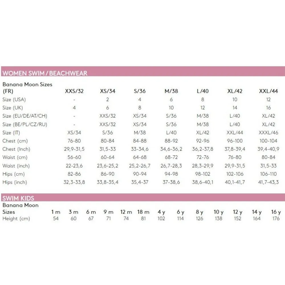 Banana Moon Nouo Naida Beachclub SUN Bikini Set Papaya Pink Juniors Medium Orange - Image 9