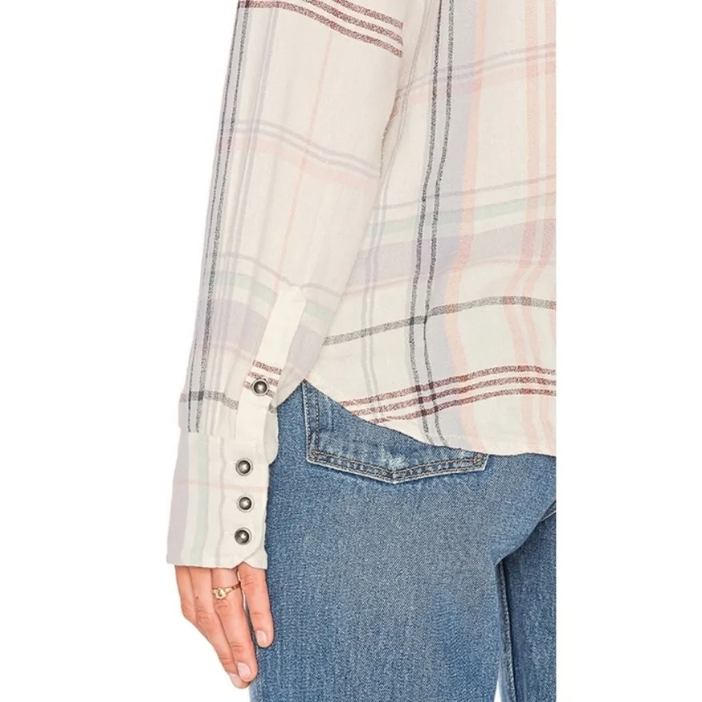 Free People Wesley Plaid Flannel - Image 4