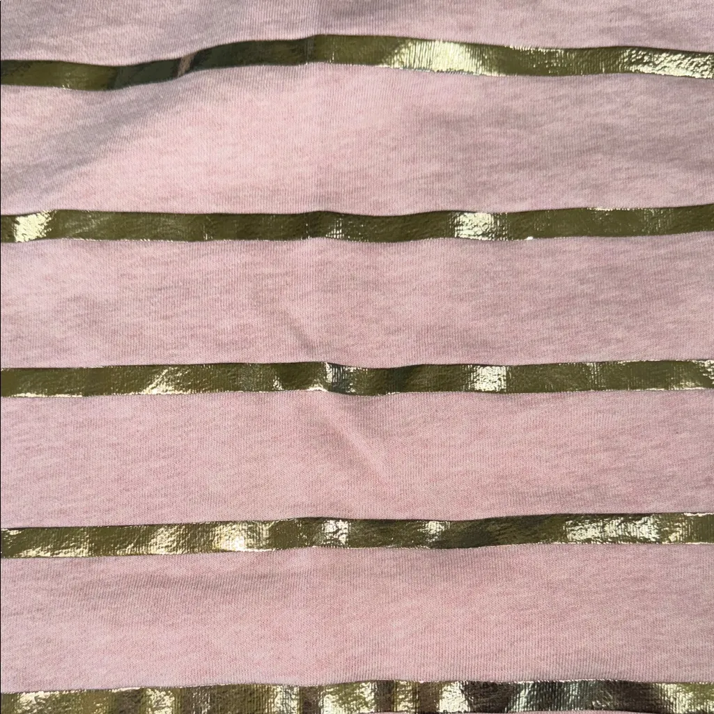 Boden Pink Sweatshirt with Gold Accents Size XL - Image 5