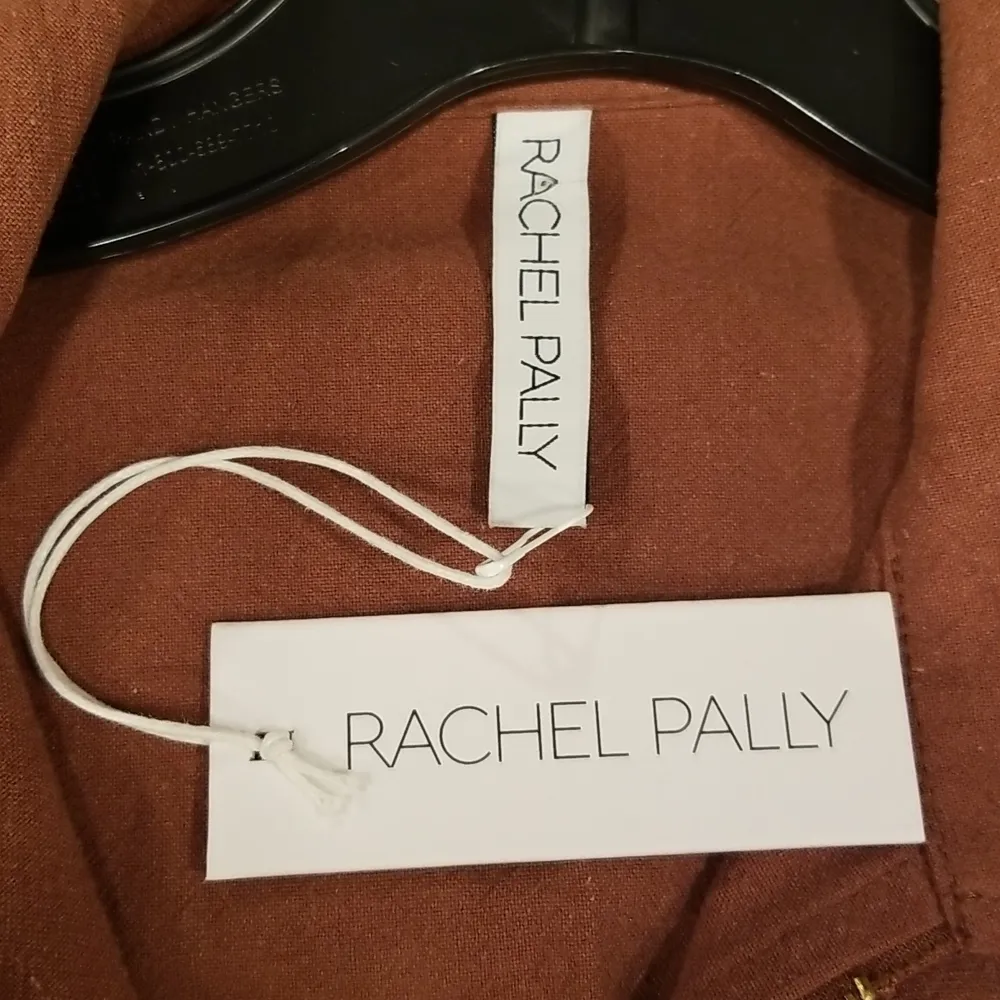 💕RACHEL PALLY💕 Winter Linen Canvas Shelby Jumpsuit ~ Masala Brown Small S NWT - Image 13