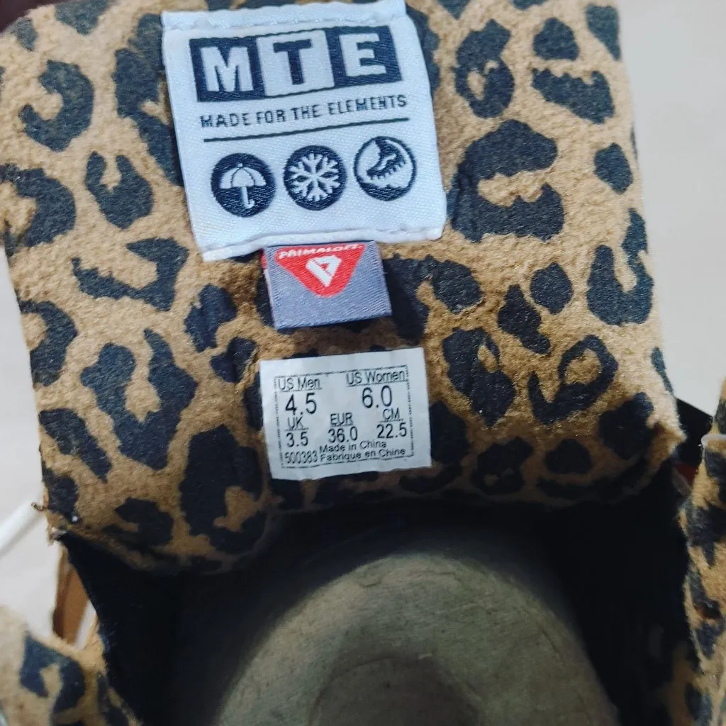 Vans Sneakers High Top 6 Womens Ultra Range Exo Hi MTE Leopard Print Insulated - Image 3