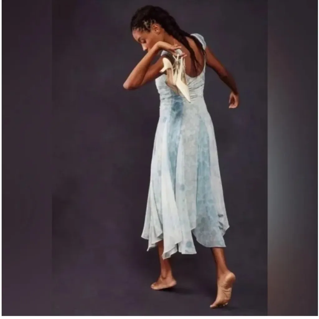 Free People‎ Heart To Heart Flowy Midi Dress NWT size 10 - Image 2