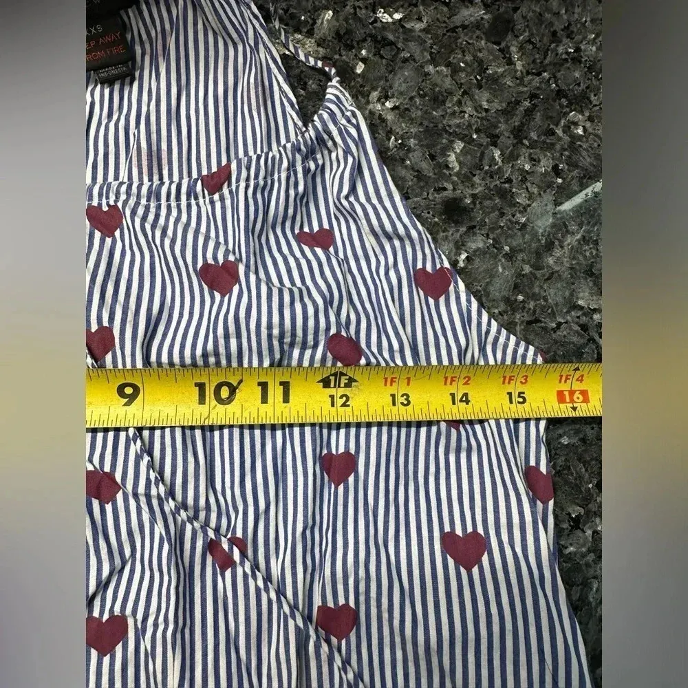 J. Crew | Preppy Chic Intimates & Sleepwear Nightgown Stripes & Hearts Size XXS - Image 9