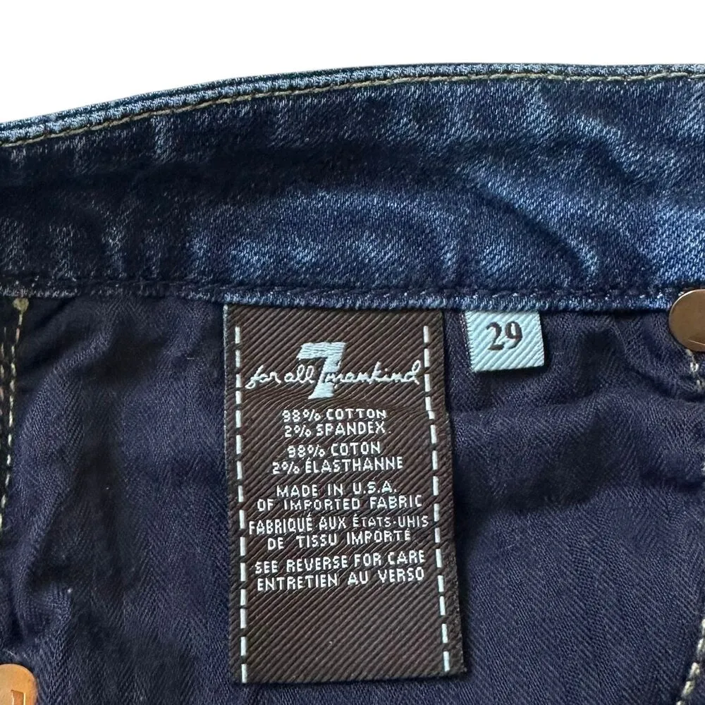 7 For All Mankind Mid Rise Kimmie Bootcut Dark Wash Jeans Women's Size 29 | 29-2 - Image 6