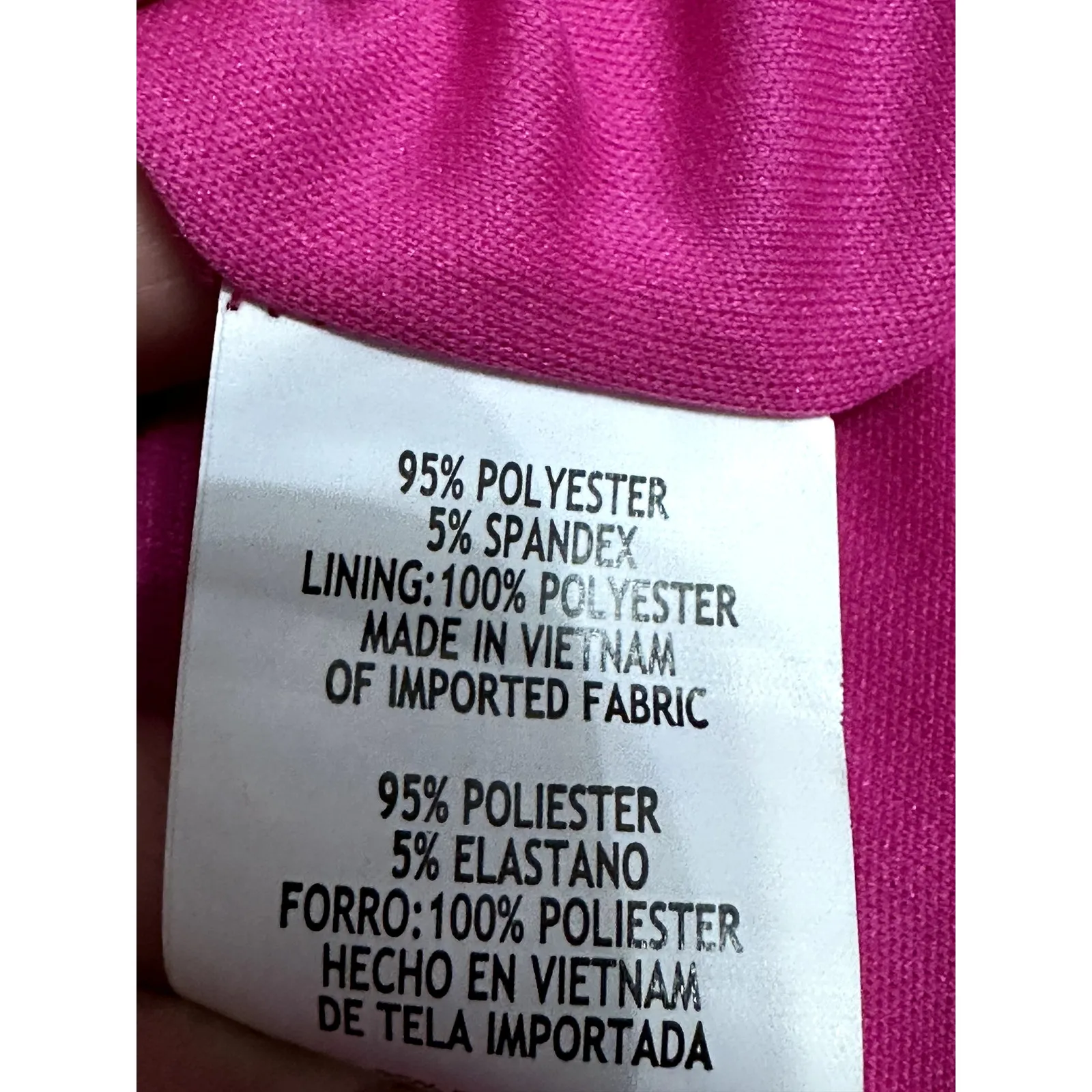 Marina Crepe Sheath Dress Asymmetric Neck Bow Shoulder Sleeveless Pink W 8 NWOT - Image 9