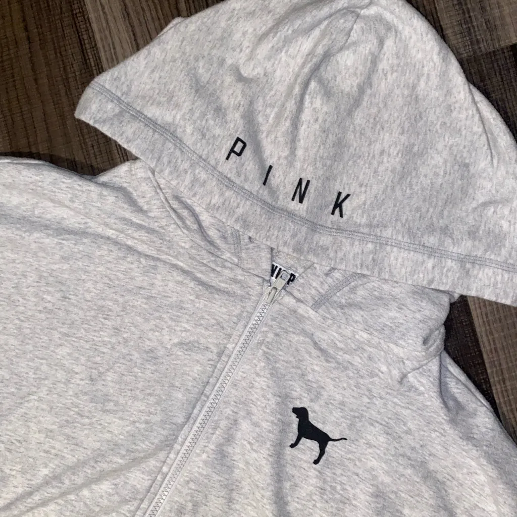 Pink throwback Hoodie with Black Logo - Image 5