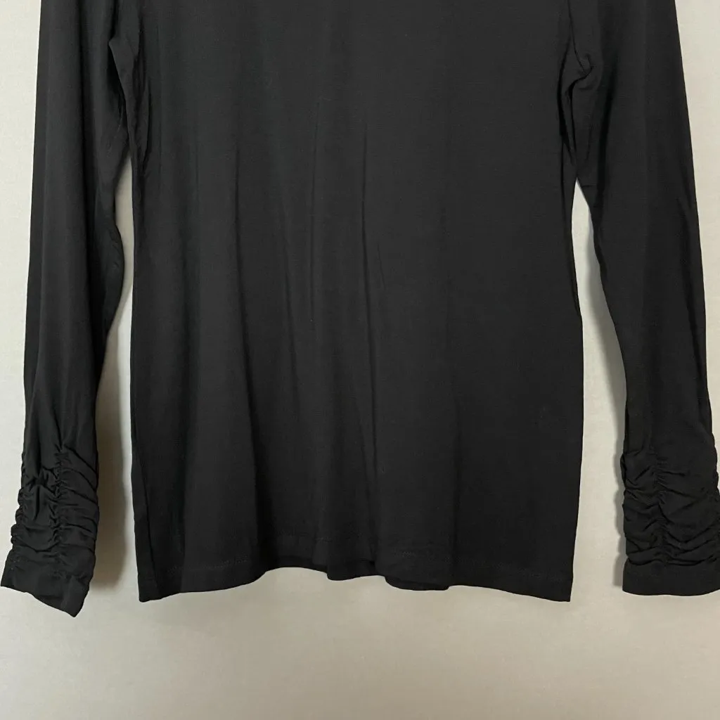 NWT Alfani Turtleneck Shirt Long Sleeve Black Knit Size Petite Small Women Rayon - Image 7