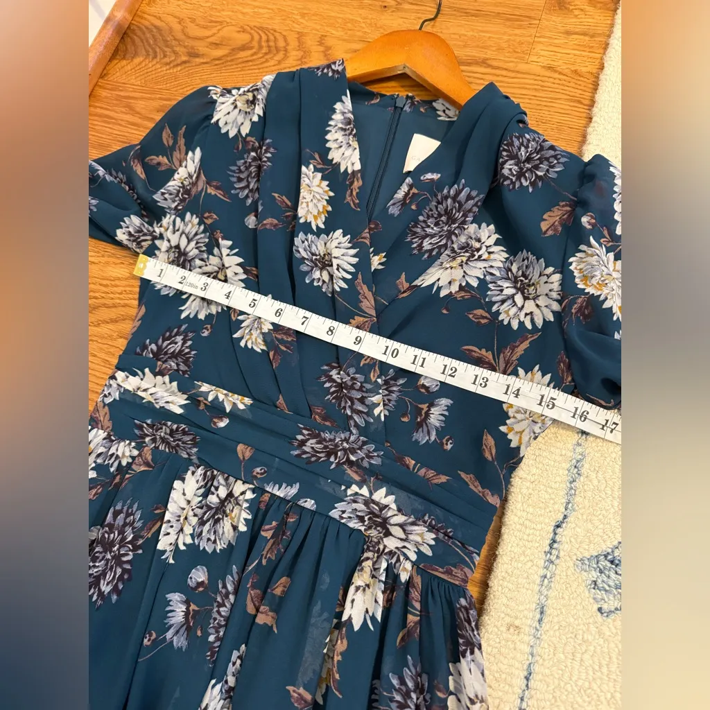 Gal Meets Glam Georgia Dress Size 2 Teal Cadet Blue - Image 11