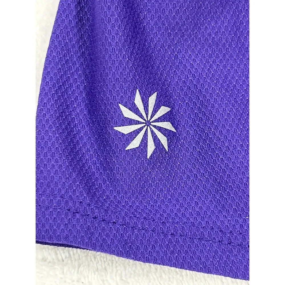 Athleta Tank Top Size Small Purple Racer Back Cinching Pullover Shirt - Image 4