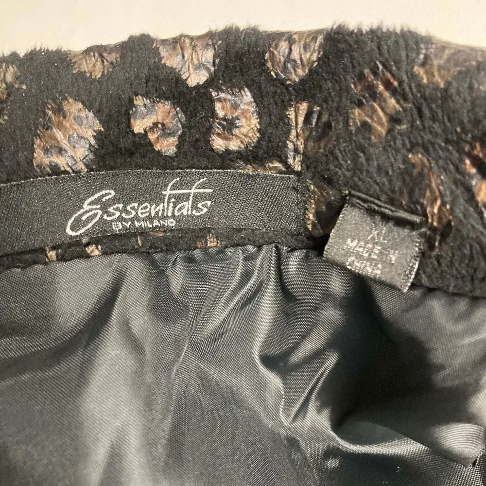 ESSENTIALS By Milano Women’s Black with Gold Metallic Jacket XL‎ - Image 7