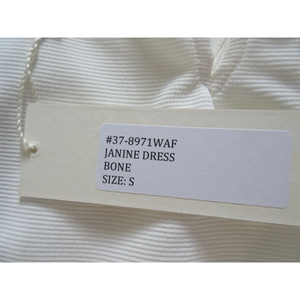 NWT Ronny Kobo JANINE in Bone Sheer Textured Burnout Skirt Cutout Dress S $358 - Image 6