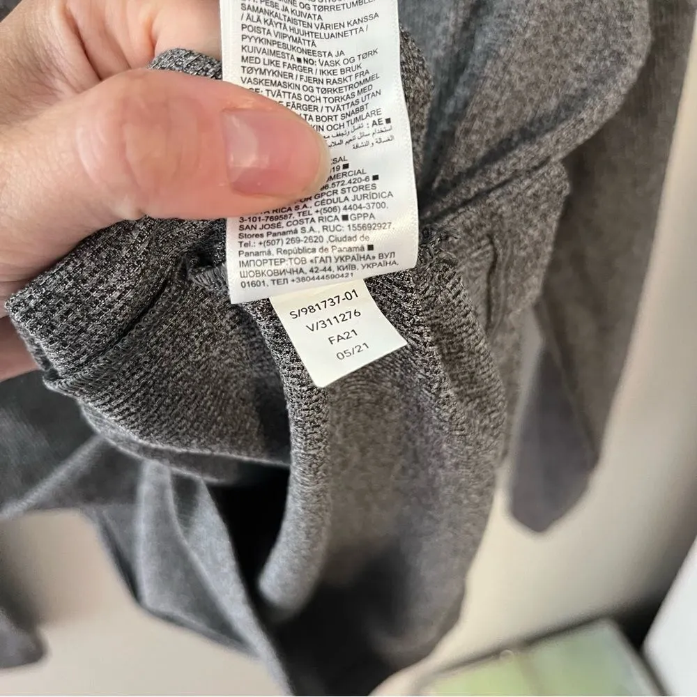 Athleta Uptempo Ribbed Henley Gray Ribbed - Image 7