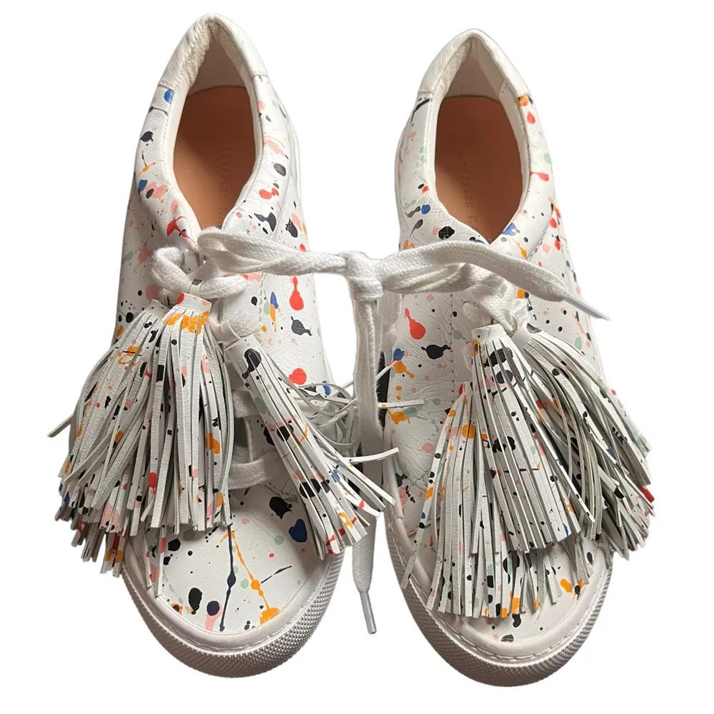 Loeffler Randall women’s painter fringe slip on shoes size 6 - Image 6