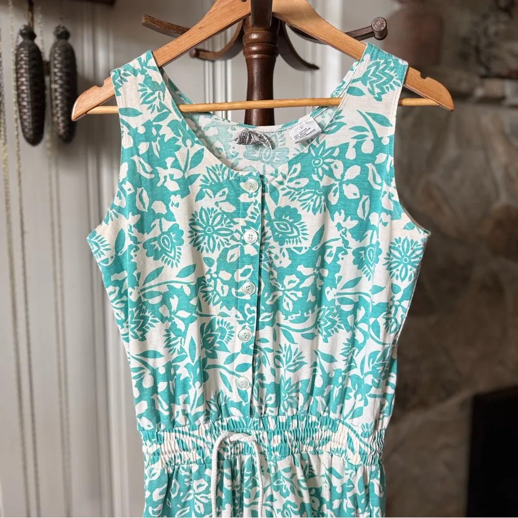 Vintage 80s / 90s Floral Romper White Size M - Image 3