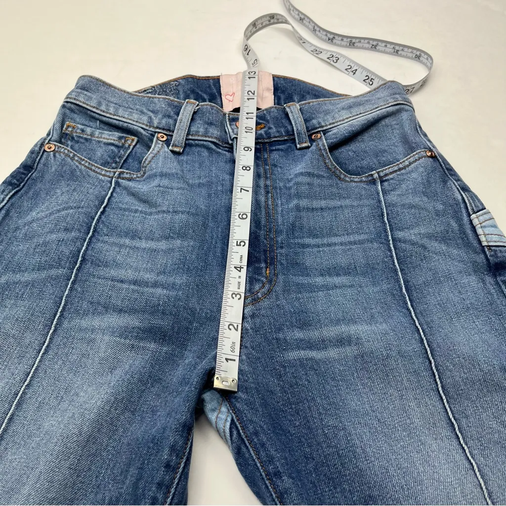 Revice Star Butt Two Toned Blue Denim Skinny Seamed Jean‎ Womens Size 28 - Image 8