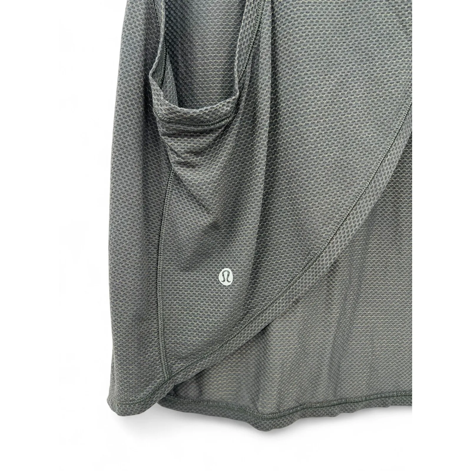 Peloton X Lululemon 12 Sleeveless Top Tank Logo Activewear Workout Shirt Women Gray - Image 5