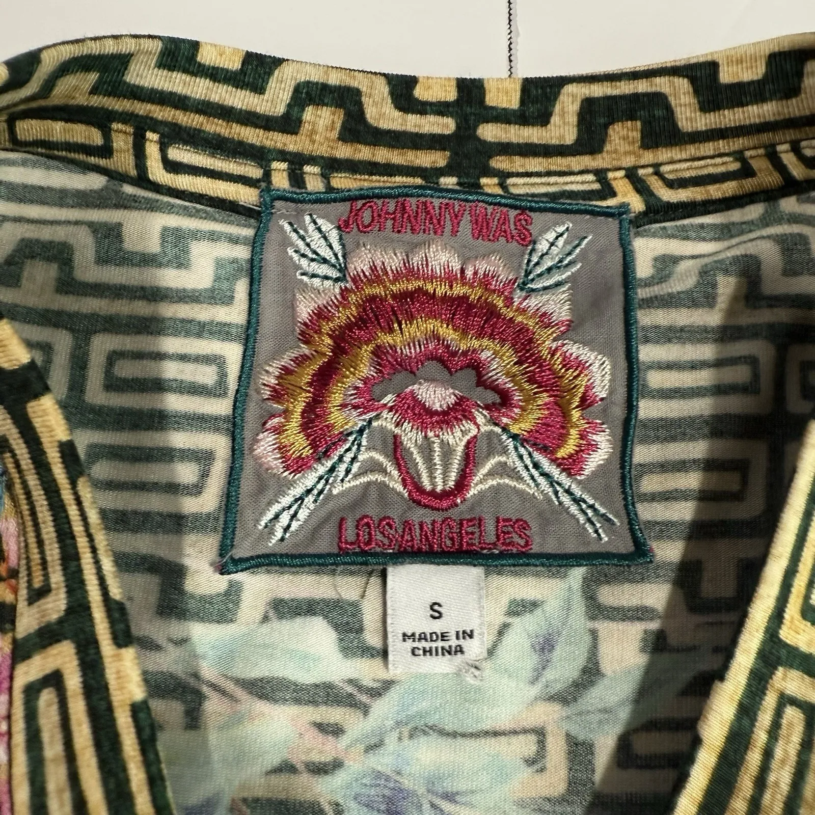 Johnny Was Weller Favorite Floral Patchwork Crewneck Swing T Shirt Size SMALL - Image 9