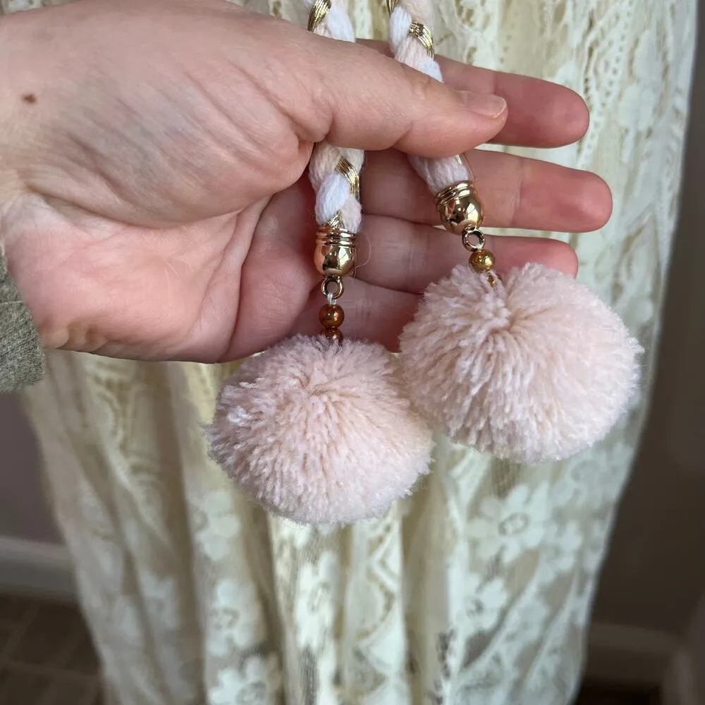 Cupshe Summer Sleeveless Boho Lace Causal Tassel Beach Flowy Sun Dress Size S - Image 6