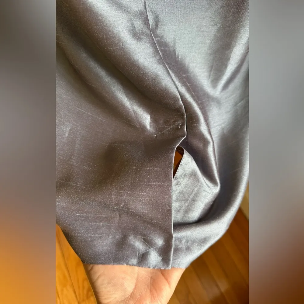 David’s Bridal Sheer Metallic Blue And Pink Sequence Dress/Jacket Set SZ 20WP - Image 7