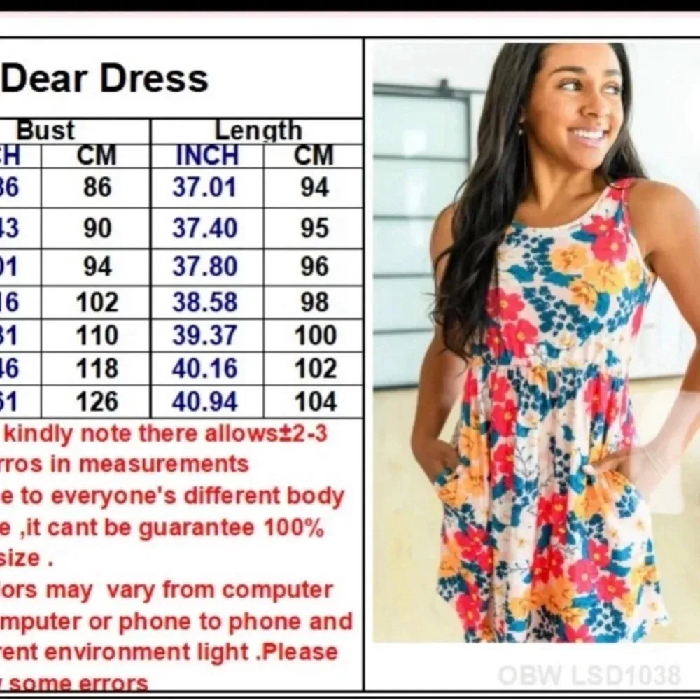 Shirley &‎ Stone Dear Dress floral rainbow Pink Size 4X - Image 4