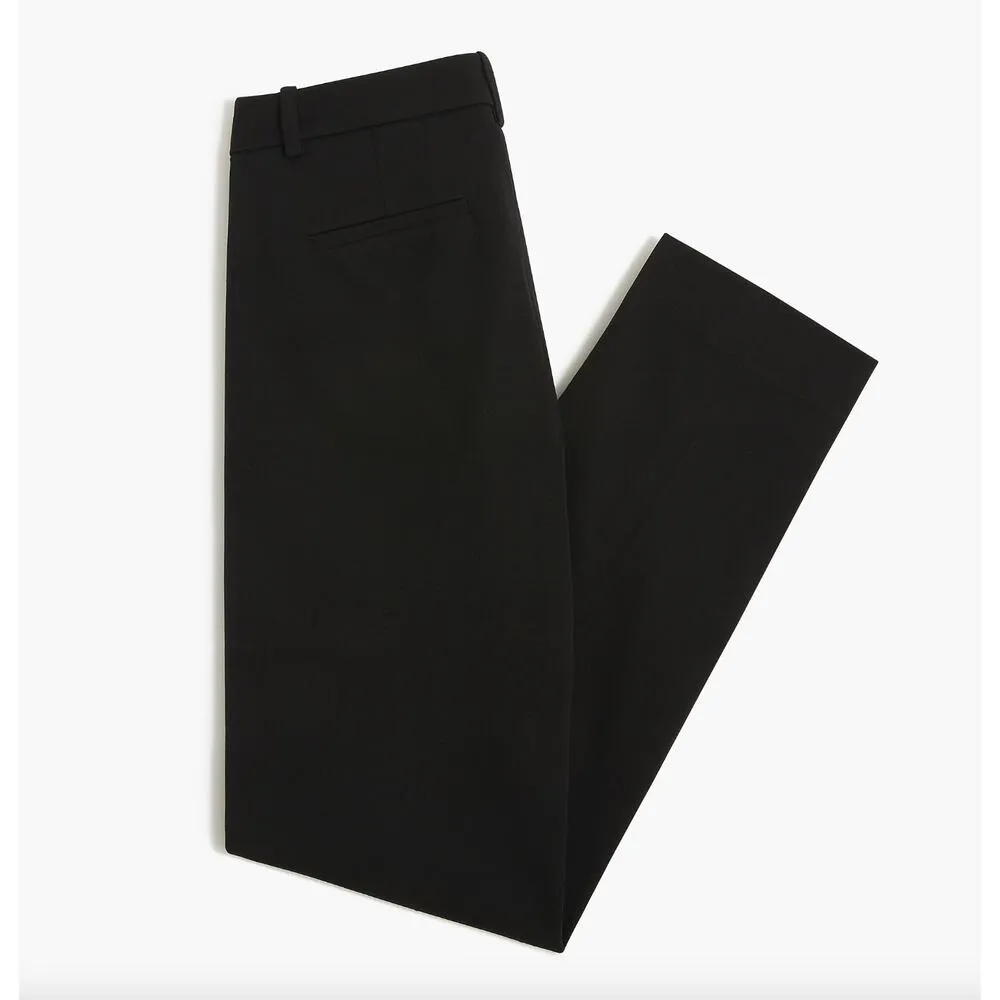 NEW J.Crew Petite Kallie Straight Leg Pant Black Stretch Cotton Blend US 8 - Image 5