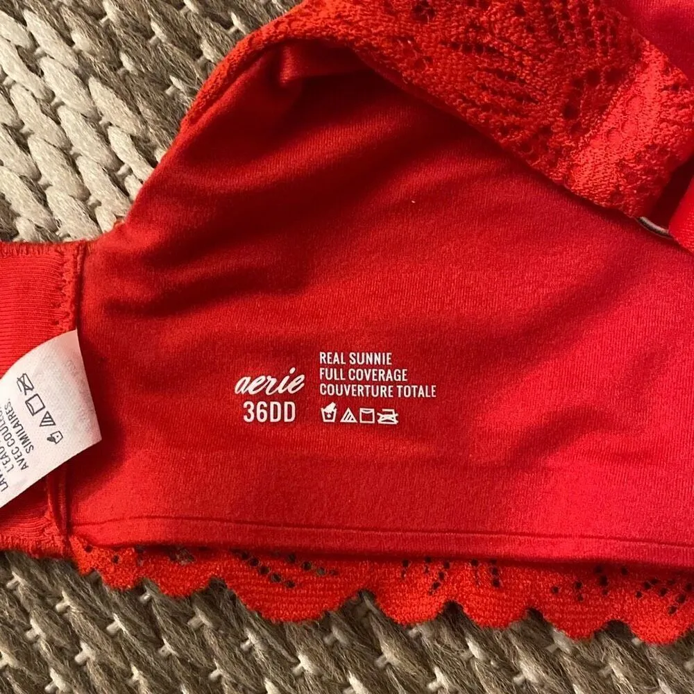 Aerie Bra women’s size 36DD real Sunnie full coverage bra ￼ - Image 4