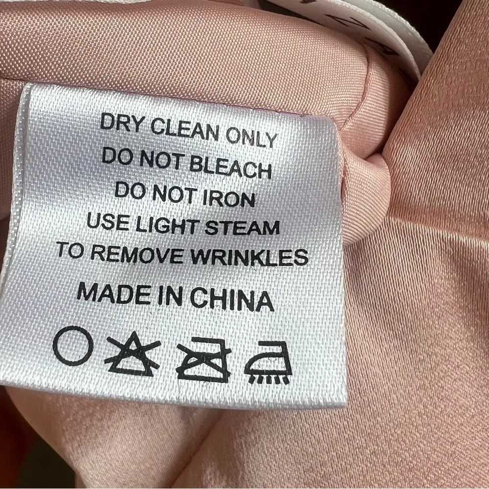 AZAZIE SHANIA NWT Rose Gold Sheath V-Neck Pleated Stretch Satin Dress Size C - Image 14