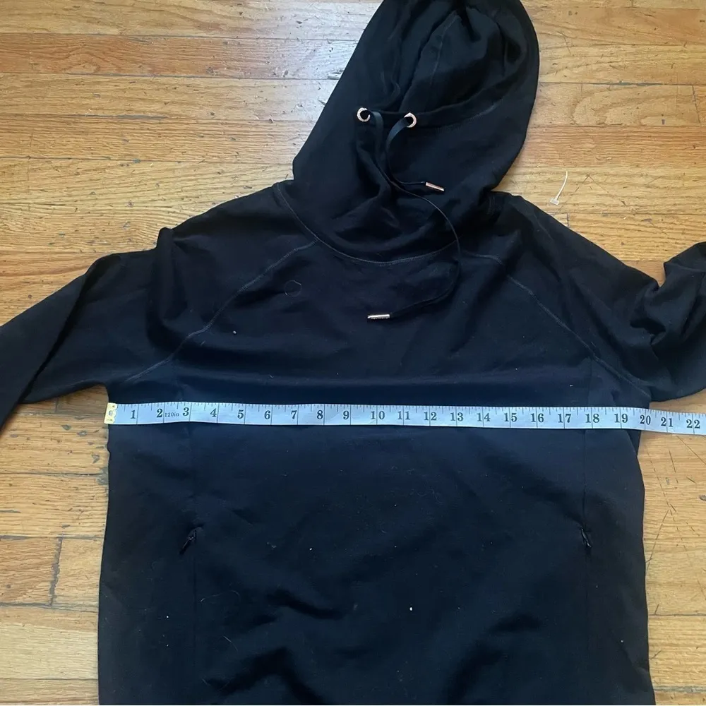 Sweaty Betty Black Pullover Hoodie Size Small - Image 2