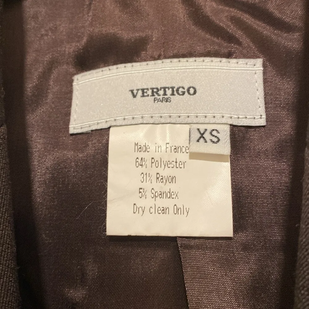 Vertigo Paris Brown Jacket Size XS Made in France - Image 5