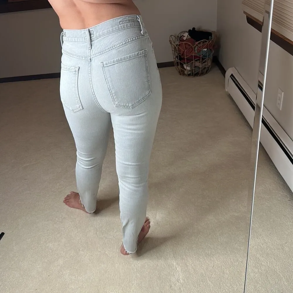 Citizens of Humanity: Gray Olivia High Rise Slim Ankle Jean - Image 2