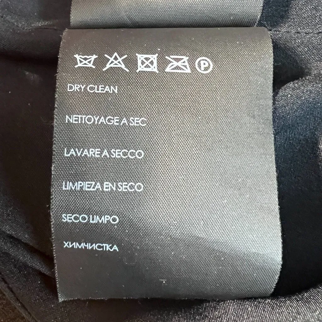 Club Monaco Dress 8 Black White Floral‎ Long Sleeve Kaisle Sheath Above Knee - Image 12