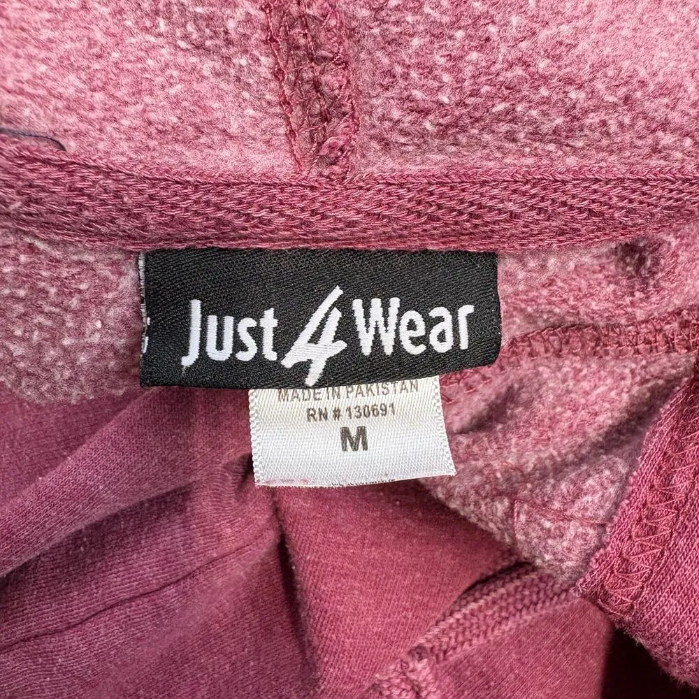 Just4Wear Snowmass Colorado Skiing Graphic Hoodie Kangaroo Pocket Size M Red Size M - Image 4