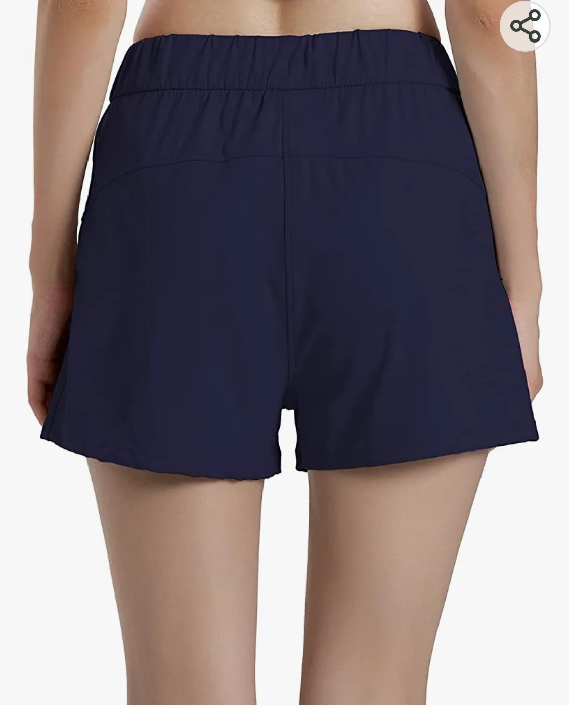 Yoga Shorts Women's Running Fitness Cycling Hiking Shorts with Pockets with Adjustable Drawstring - Image 2